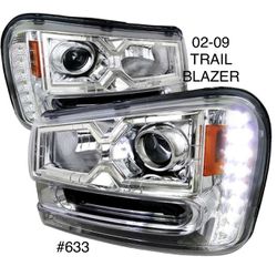 2002 TO 2009 CHEVY TRAILBLAZER PROJECTOR HEADLIGHTS (FOR THE PAIR) 