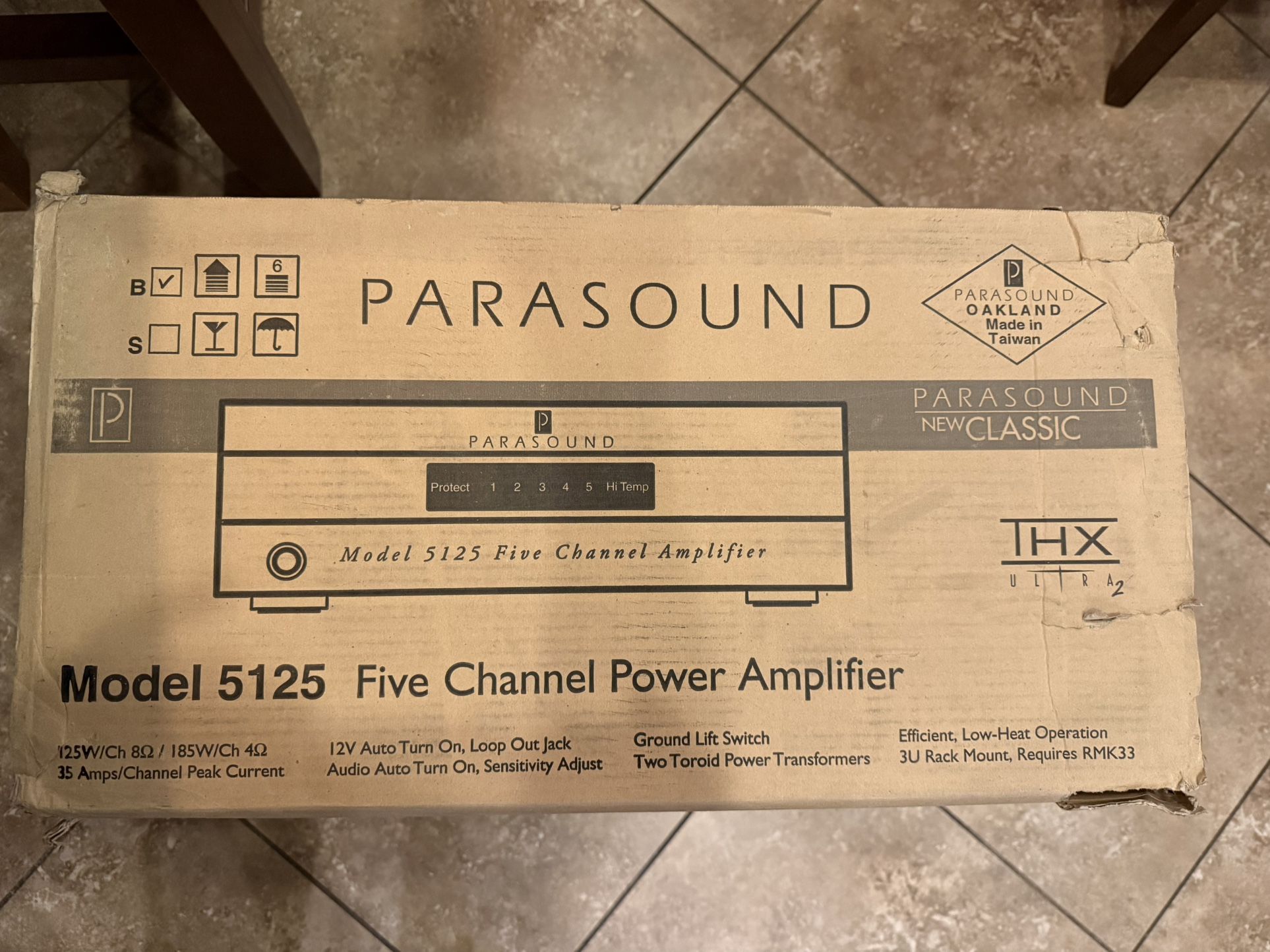 Parasound 5 Channel Amp New In Box