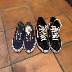Vans 2 pairs Mens Size 8.5