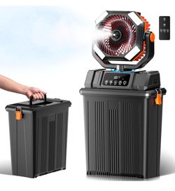 40000mAh Portable Bucket Misting Fan