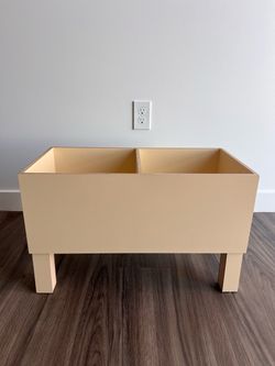 Kids Wooden Toy Storage Organizer / Toy Bin