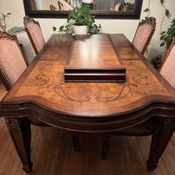 Dining Set With Leaf  With 4 Chairs