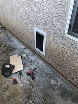 Dog door 🚪 doggie 🐶 /cat door / pet door installation only 👍
