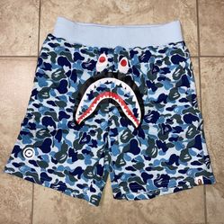 Blue Camo Bape Shorts
