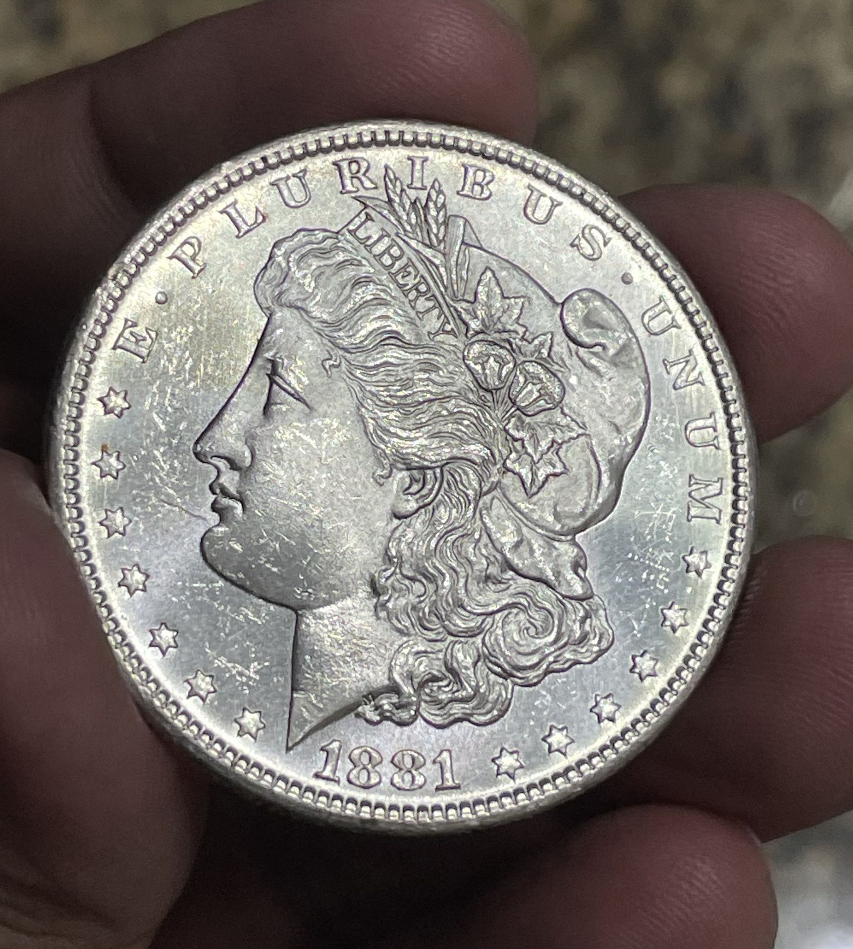 1881-S Silver Morgan Dollar BU