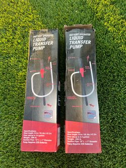 2 Battery Operated Liquid Transfer Pumps
