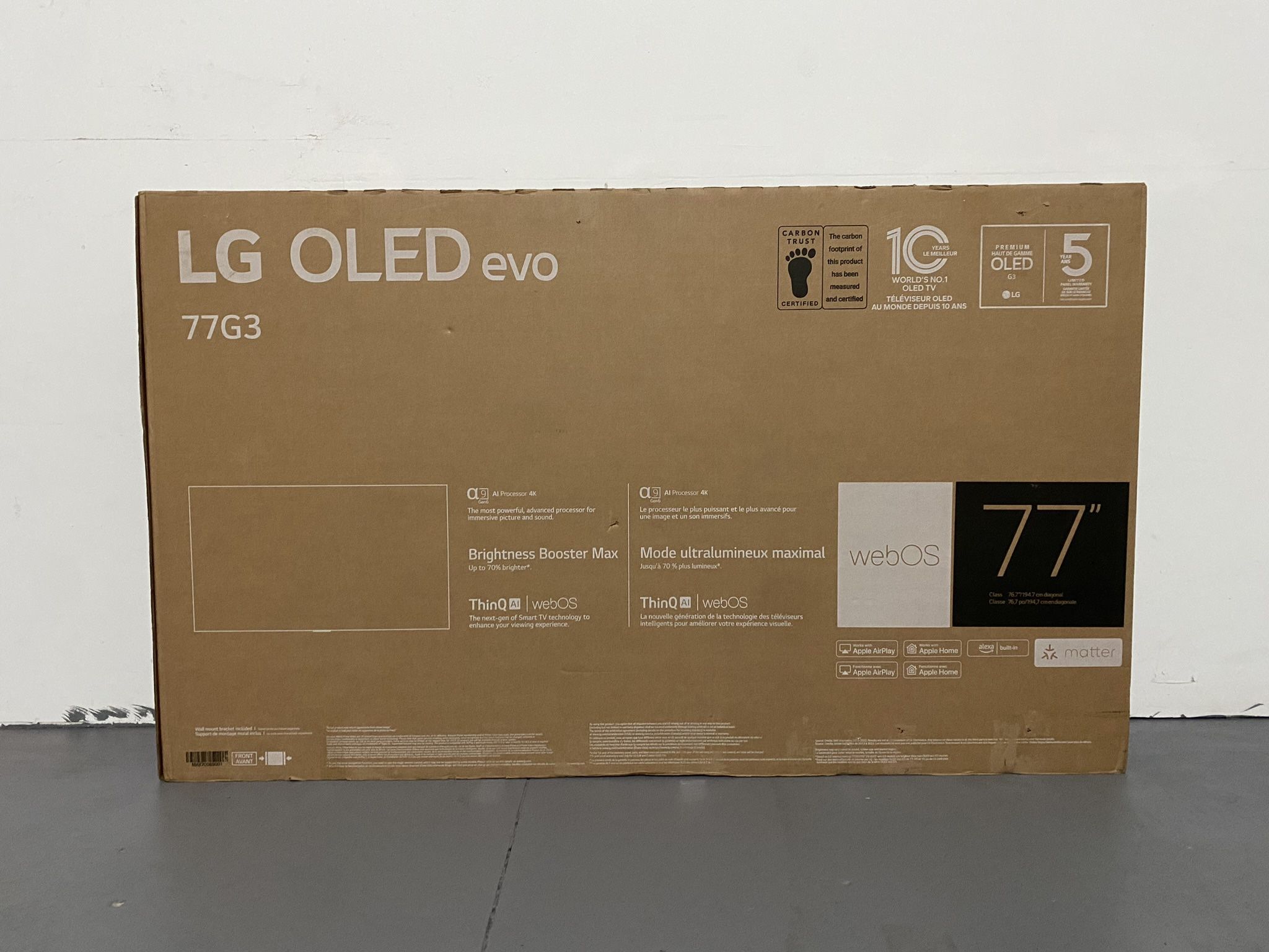 LG OLED evo G3 77 inch Class 4K OLED TV 2023
