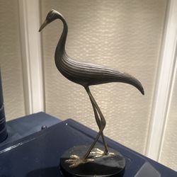 MCM Vintage Brass Bird 12”x8”