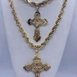 14K Diamond Cut Rope Chain 8mm-12mm . 