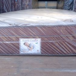 Brand New Queen Size Pillowtop Mattress Included Box Spring Free Delivery 