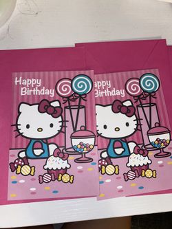 Hello Kitty Happy Birthday Card