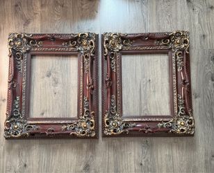 Pair of Ornate Baroque-Style Picture Frames