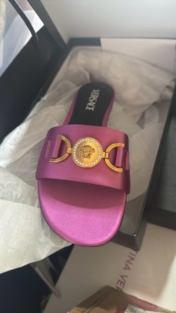 Versace NEW slides purple 38.5