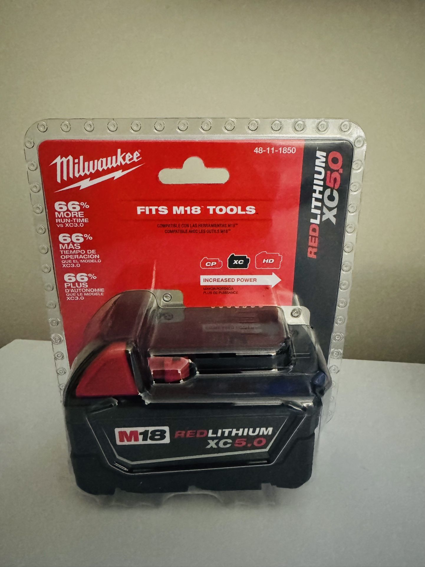 Milwaukee M18 REDLITHIUM XC5.0 Extended Capacity Li-Ion Battery