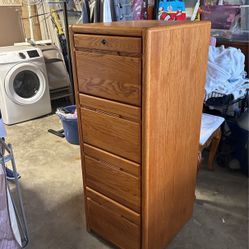 Oak Filing Cabinet