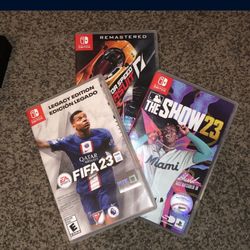3 Nintendo Switch Games