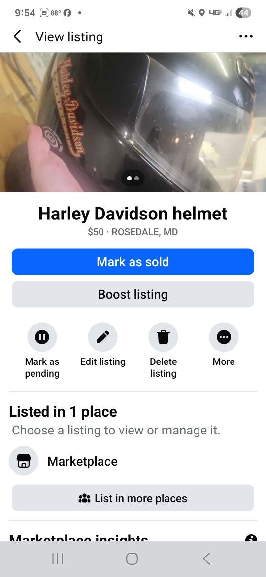 Hayley Davidson Helmet
