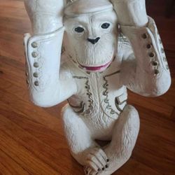 Vintage Bellhop Monkey Stand 
