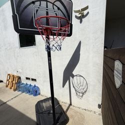 Lifetime Height Adjustable Basketball Hoop, 44 inch Backboard