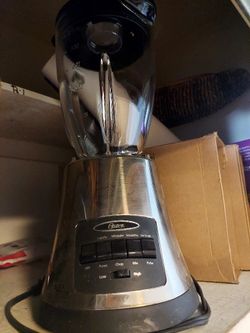 Oster 6-Cup Glass Jar Blender - Brushed Chrome- Excellent Condition 👌