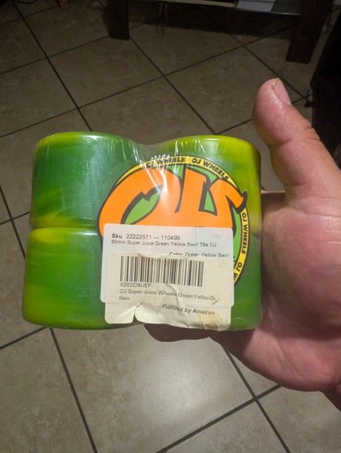 OJ Super Juice Wheels Green Yellow