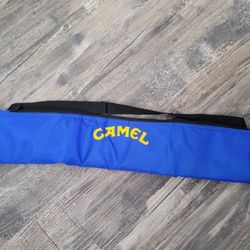 Vintage CAMEL Cigarettes Logo Blue Pool Cue Stick Bag Carry Case - New Old Stock!!
