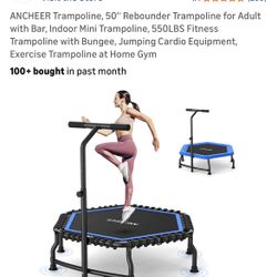 New  Fitness Trampoline 50”