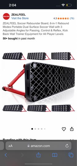ZEALFEEL Soccer Rebounder Board