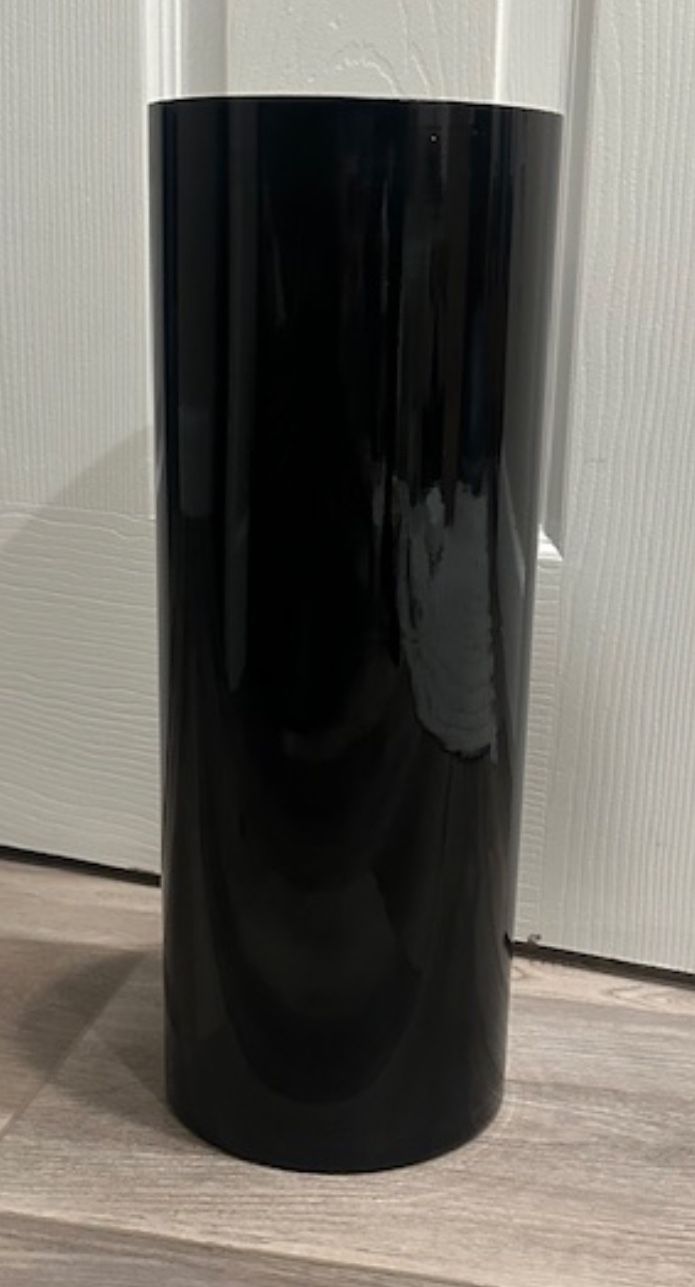 Black Cylinder Vase