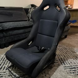 NRG Innovations Bucket Seat Black Cloth