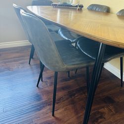 Wooden Table Dining Set 