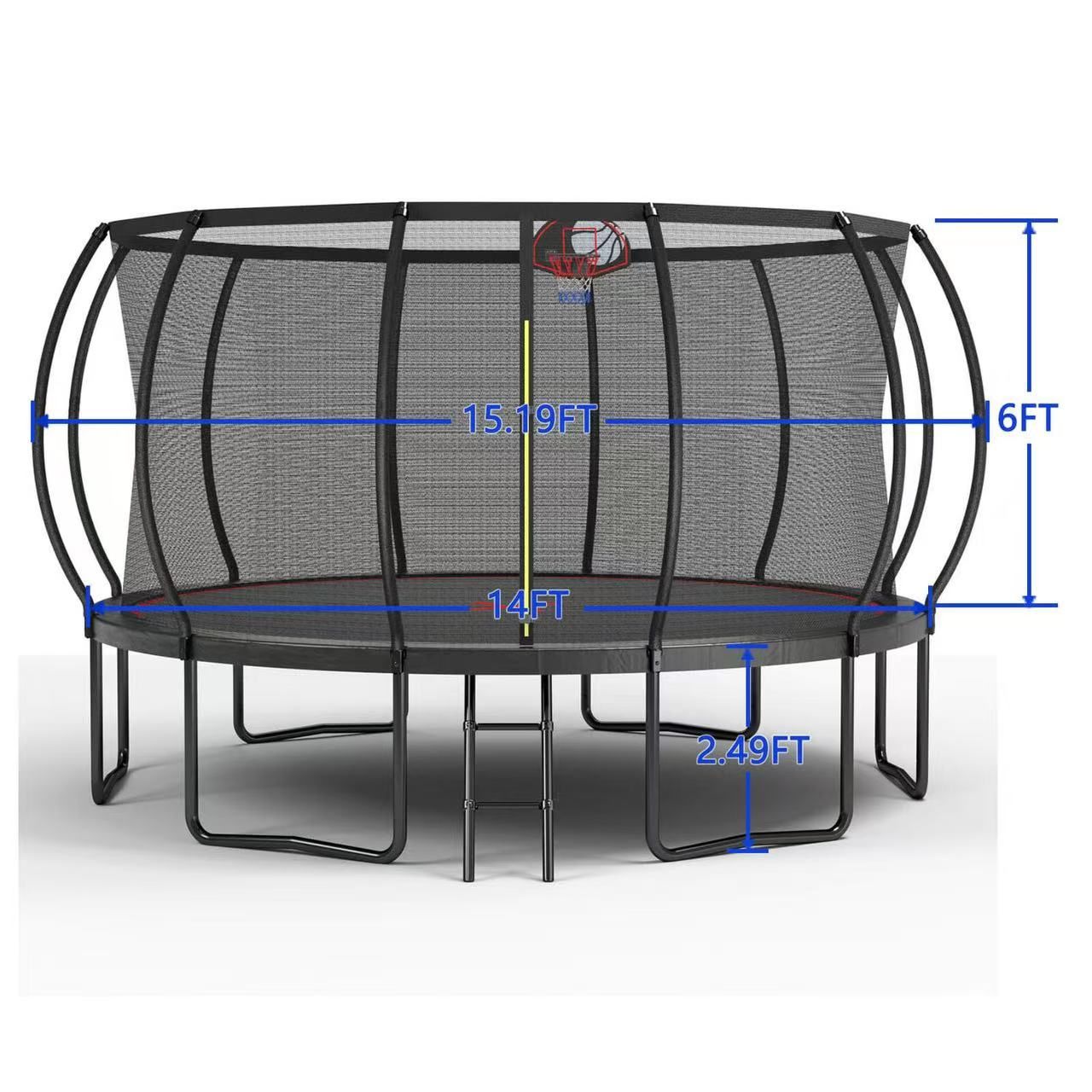 SkyBound Stratosplus 14ft trampoline
