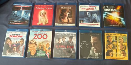 Assorted Blu ray dvd's