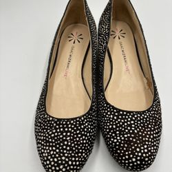 Isaac Mizrahi Live Stenciled Calf Fur Uppers 9M