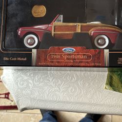 1946 Ford Sportsman Die Cast Metal Car