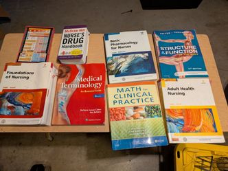 Lot of nursing text books