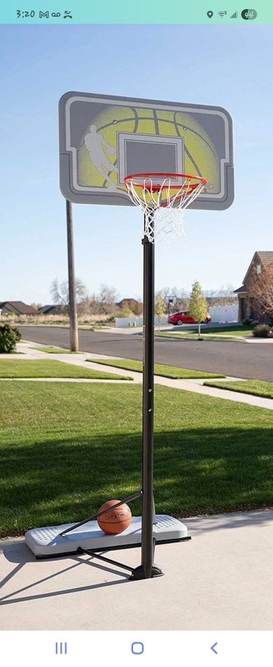 Gray lifetime basketball