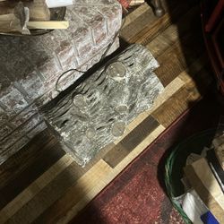 Electric Logs Looks Like Real Fire.  And Wood Holder for Fire Place