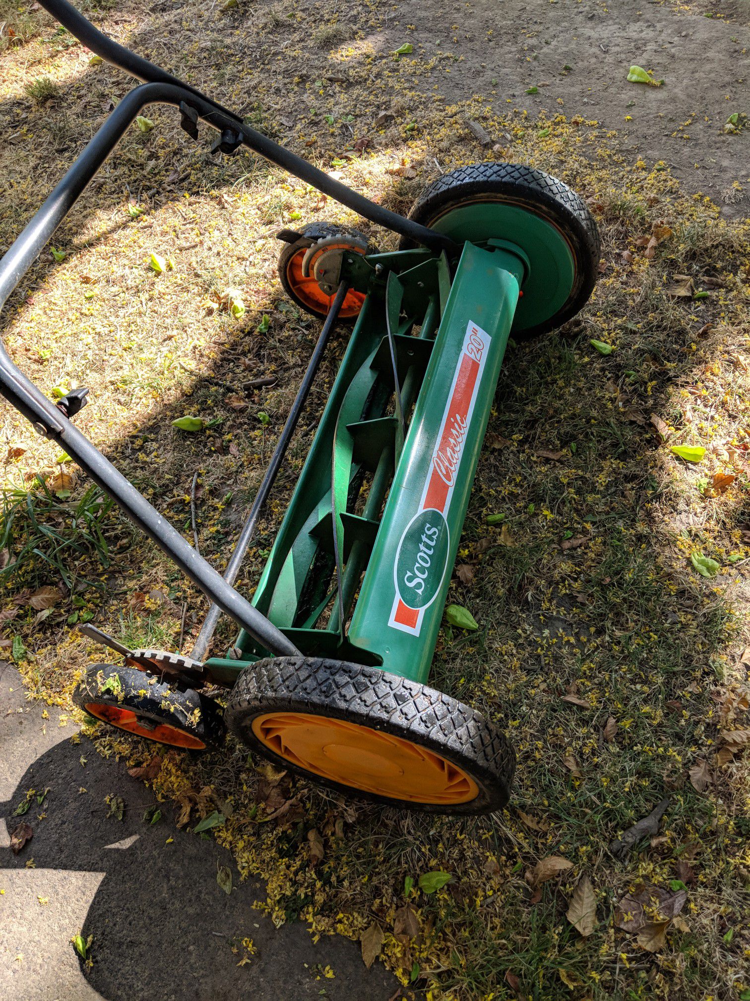 Scott brand push lawn mower.