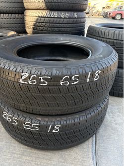 265/65r18 Two Michelin Tires In Great Shape