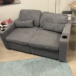 Slate Blue Loveseat Like New