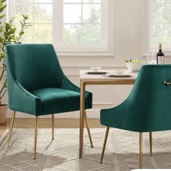 Rest World Emerald  Green Dinning Chairs