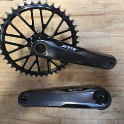 XTR M9100 170mm cranks with Gravel Ring