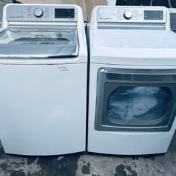 LG WASHER AND GAS DRYER 