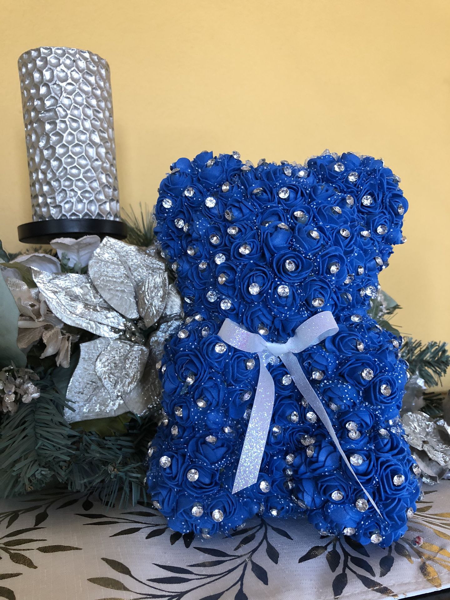 Rose Bear With Diamonds Gift For Any Occasion