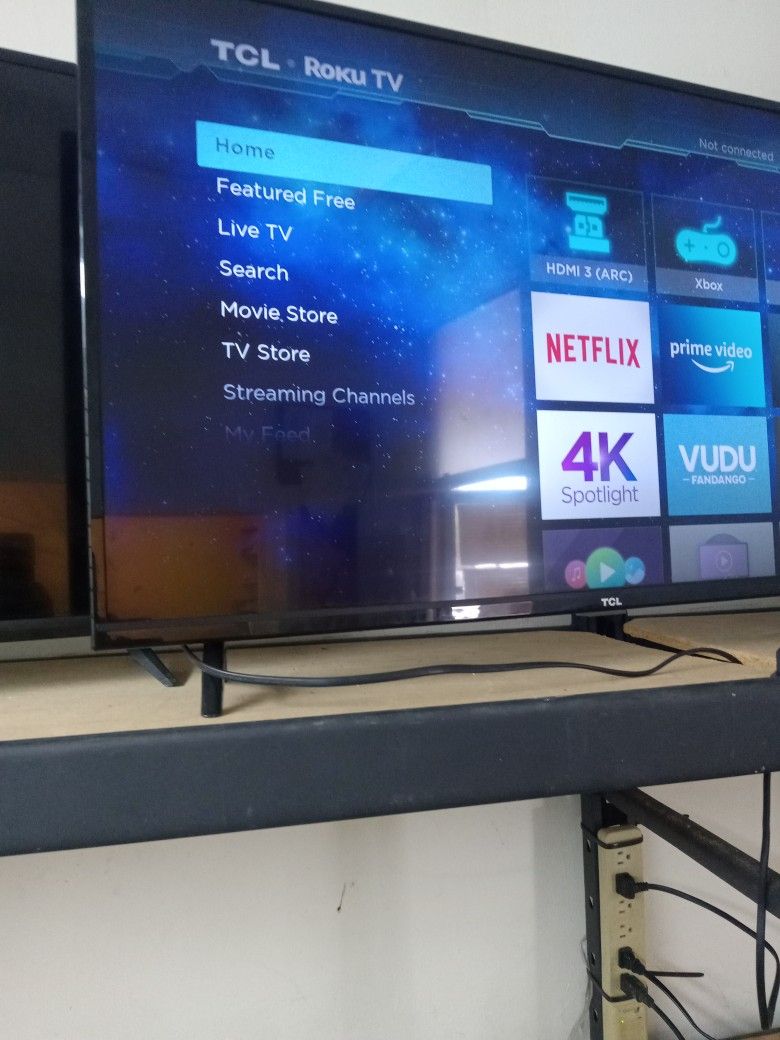 TCL 43 Inches 4k Smart Roku Tv  43s425