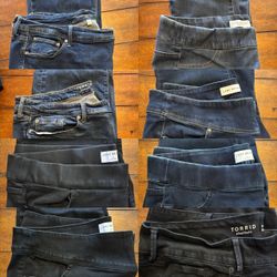 Various brand plus size jeans/jeggings