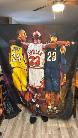 NBA Legends wall tapestry Bryant Jordan James
