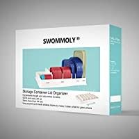 SWOMMOLY Expandable Food Storage Container Lid Organizer