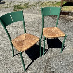 Vintage Pair Italian Chairs